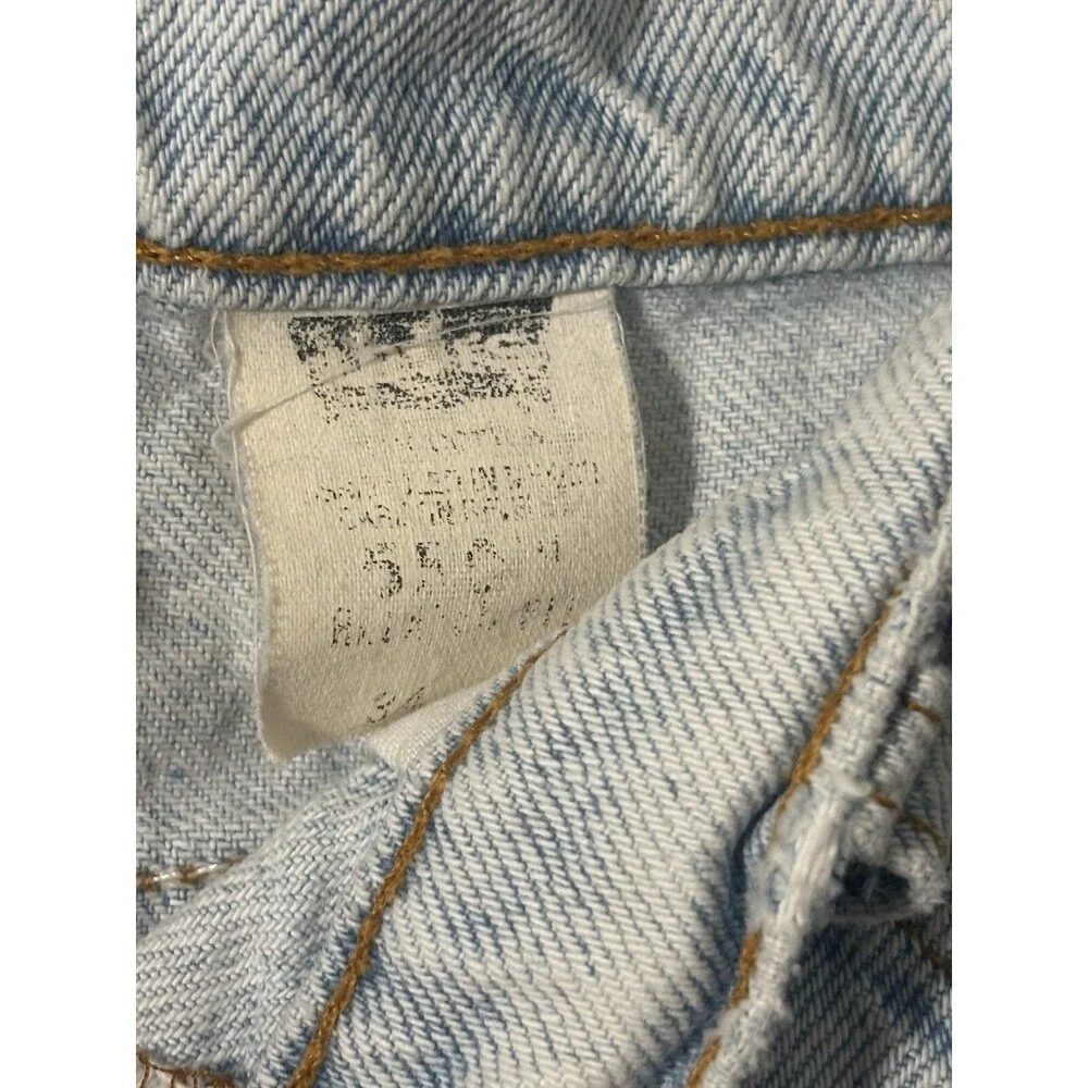 Vtg Levi's Orange Tag denim Levi 550 Jorts Jean Shorts Size 34 Bermuda length